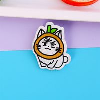 Ins Style Cute Cartoon Acrylic Kitten Brooch Badge Wholesale Clothes And Bags Pendant Patch Jewelry Pin sku image 8