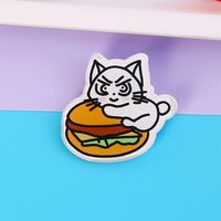 Ins Style Cute Cartoon Acrylic Kitten Brooch Badge Wholesale Clothes And Bags Pendant Patch Jewelry Pin sku image 1