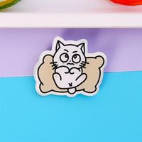 Ins Style Cute Cartoon Acrylic Kitten Brooch Badge Wholesale Clothes And Bags Pendant Patch Jewelry Pin sku image 4