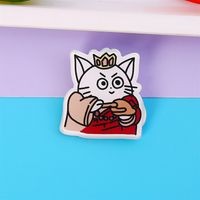 Ins Style Cute Cartoon Acrylic Kitten Brooch Badge Wholesale Clothes And Bags Pendant Patch Jewelry Pin sku image 9