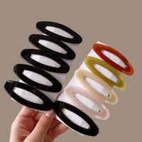 Jelly Color Oval Hairpin Break Clip Female 2023 New Internet Celebrity Forehead Broken Hair Side Bangs Fixed Bb Clip main image 1