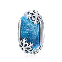 Casual Shiny Snowflake Sterling Silver Inlay Zircon Jewelry Accessories sku image 8