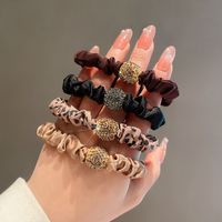 Douyin Gleicher Stil Koreanisches High-end-haarseil Hoch Elastisches Dickdarm-haarband Gummiband Binde Haar Hoch Pferdes Chwanz Haarschmuck main image 1