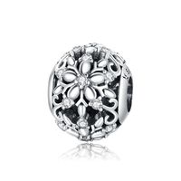 Casual Shiny Snowflake Sterling Silver Inlay Zircon Jewelry Accessories sku image 6