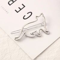 Simple Style Geometric Moon Bow Knot Alloy Plating Hair Clip sku image 10