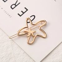 Simple Style Geometric Moon Bow Knot Alloy Plating Hair Clip sku image 4
