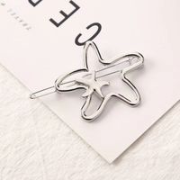 Simple Style Geometric Moon Bow Knot Alloy Plating Hair Clip sku image 11