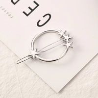 Simple Style Geometric Moon Bow Knot Alloy Plating Hair Clip sku image 9