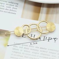 Simple Style Geometric Moon Bow Knot Alloy Plating Hair Clip sku image 20
