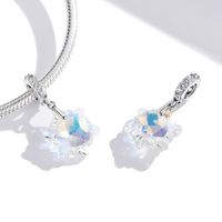Casual Shiny Snowflake Sterling Silver Inlay Zircon Jewelry Accessories main image 4