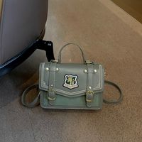 Women's All Seasons Pu Leather Solid Color Streetwear Sewing Thread Square Magnetic Buckle Shoulder Bag Handbag Messenger Bag main image 3