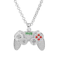 Diamond-embedded Game Machine Handle Necklace Childhood Memory Necklace Ornament Hip-hop Hipster Men's Ornament Wholesale sku image 2