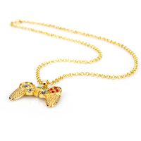 Diamond-embedded Game Machine Handle Necklace Childhood Memory Necklace Ornament Hip-hop Hipster Men's Ornament Wholesale main image 2