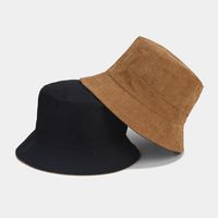 Femmes Dame Style Simple Couleur Unie Grand Avant-toit Chapeau Seau main image 3