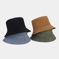Women's Lady Simple Style Solid Color Big Eaves Bucket Hat main image 6