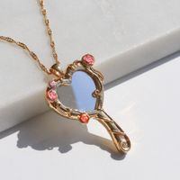 Süß Herzform Kupfer Überzug 18 Karat Vergoldet Halskette Mit Anhänger main image 5