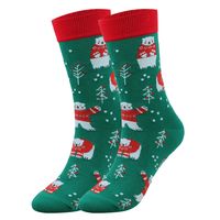 Unisex Christmas Cartoon Cotton Blending Crew Socks A Pair sku image 5