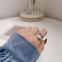 Simple Style Solid Color Sterling Silver Gold Plated Rings In Bulk sku image 1