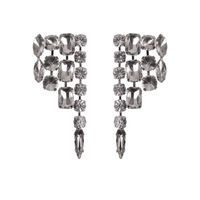1 Pair Ig Style Exaggerated Water Droplets Inlay Sterling Silver Rhinestones Drop Earrings main image 6