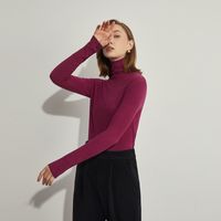 Women's Sweater Long Sleeve T-shirts Vacation Solid Color main image 3