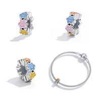 Casual Shiny Colorful Sterling Silver Inlay Zircon Jewelry Accessories main image 3