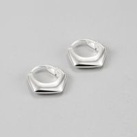 1 Paar Einfacher Stil Rhombus Sterling Silber Ohrringe main image 5