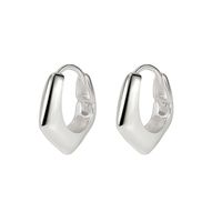 1 Pair Simple Style Rhombus Sterling Silver Earrings main image 2