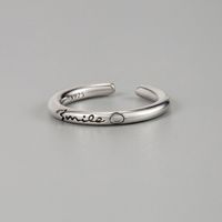 Simple Style Letter Sterling Silver Rings In Bulk main image 1