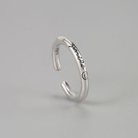 Simple Style Letter Sterling Silver Rings In Bulk main image 5