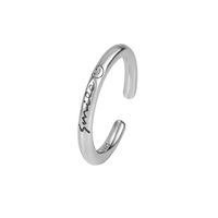 Simple Style Letter Sterling Silver Rings In Bulk main image 2