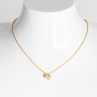 Simple Style Heart Shape Sterling Silver Zircon Pendant Necklace In Bulk main image 4