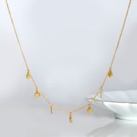 Simple Style Solid Color Sterling Silver 18k Gold Plated Necklace In Bulk main image 5