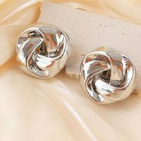 1 Pair Simple Style Knot Plating Metal Ear Studs main image 2