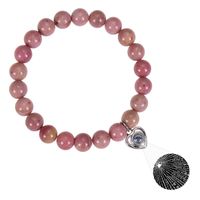 Simple Style Heart Shape Agate Beaded Women's Bracelets main image 1