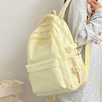 Solid Color Casual Holiday School School Backpack Women's Backpack main image 6