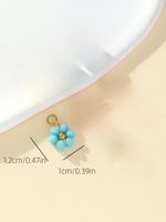 Simple Style Petal Plastic Beaded Charms sku image 3
