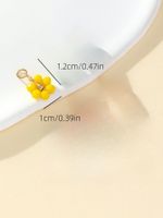 Simple Style Petal Plastic Beaded Charms sku image 7