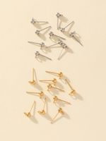 10 Pieces Simple Style Ball Stainless Steel Ear Studs main image 6