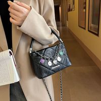 Women's Pu Leather Heart Shape Solid Color Elegant Vacation Streetwear Sewing Thread Square Zipper Handbag sku image 5