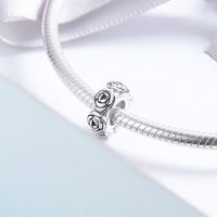 Casual Glam Flower Sterling Silver Inlay Zircon Jewelry Accessories main image 2