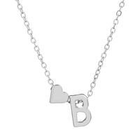 Fashion Letter Heart Shape Alloy Plating Necklace sku image 14