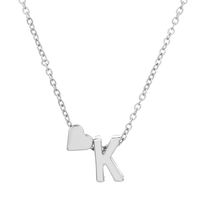 Fashion Letter Heart Shape Alloy Plating Necklace sku image 32