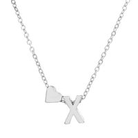 Fashion Letter Heart Shape Alloy Plating Necklace sku image 29