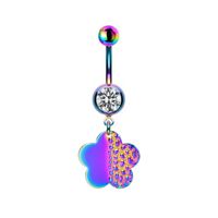 Casual Animal Sun Heart Shape Stainless Steel Copper Rhinestones Belly Ring In Bulk main image 7