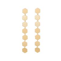 1 Pair Elegant Geometric Iron Drop Earrings main image 5