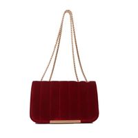 Women's Small All Seasons Pu Leather Solid Color Elegant Square Flip Cover Shoulder Bag Square Bag Chain Bag main image 4