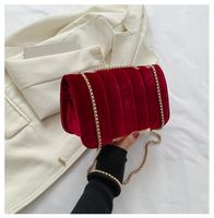 Women's Small All Seasons Pu Leather Solid Color Elegant Square Flip Cover Shoulder Bag Square Bag Chain Bag sku image 2