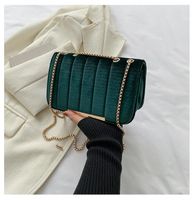Women's Small All Seasons Pu Leather Solid Color Elegant Square Flip Cover Shoulder Bag Square Bag Chain Bag sku image 4