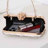 Champagne Polyester Heart Shape Square Evening Bags main image 3