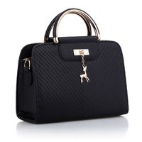 Women's Large Pu Leather Solid Color Elegant Zipper Handbag sku image 6